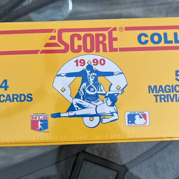 SCORE 1990 COLLECTOR SET 704 PLAYER/56 MAGIC MOTION TRIVIA CARDS NEW & UNOPENED - Picture 3 of 9
